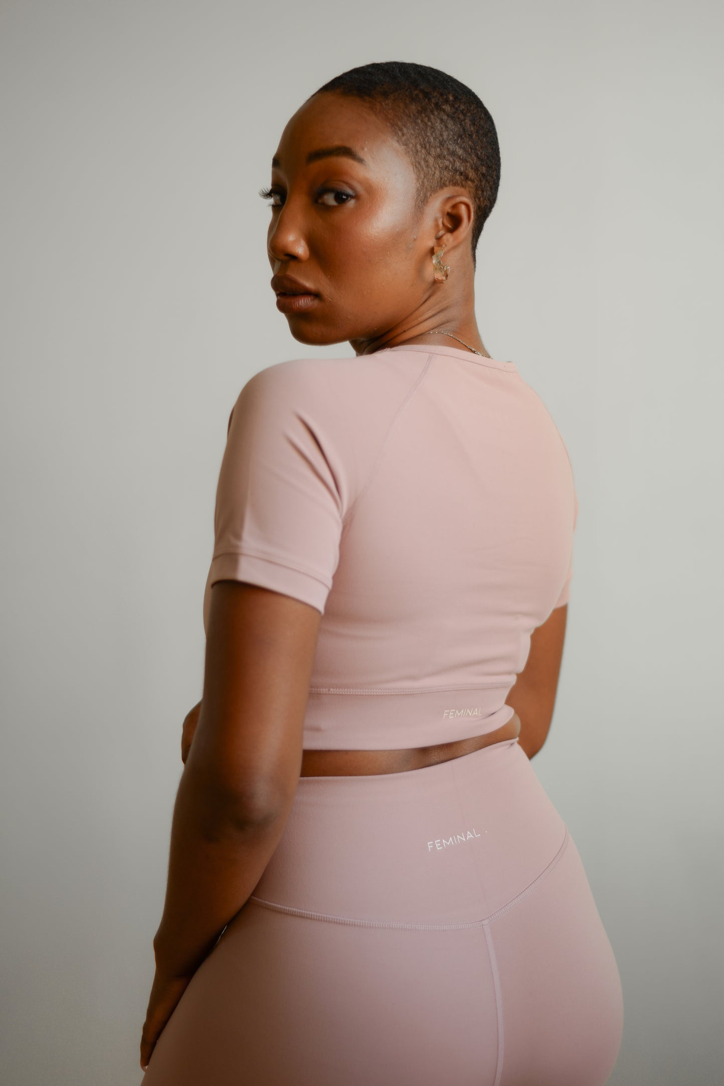 The Essential Cropped Tee | Pink