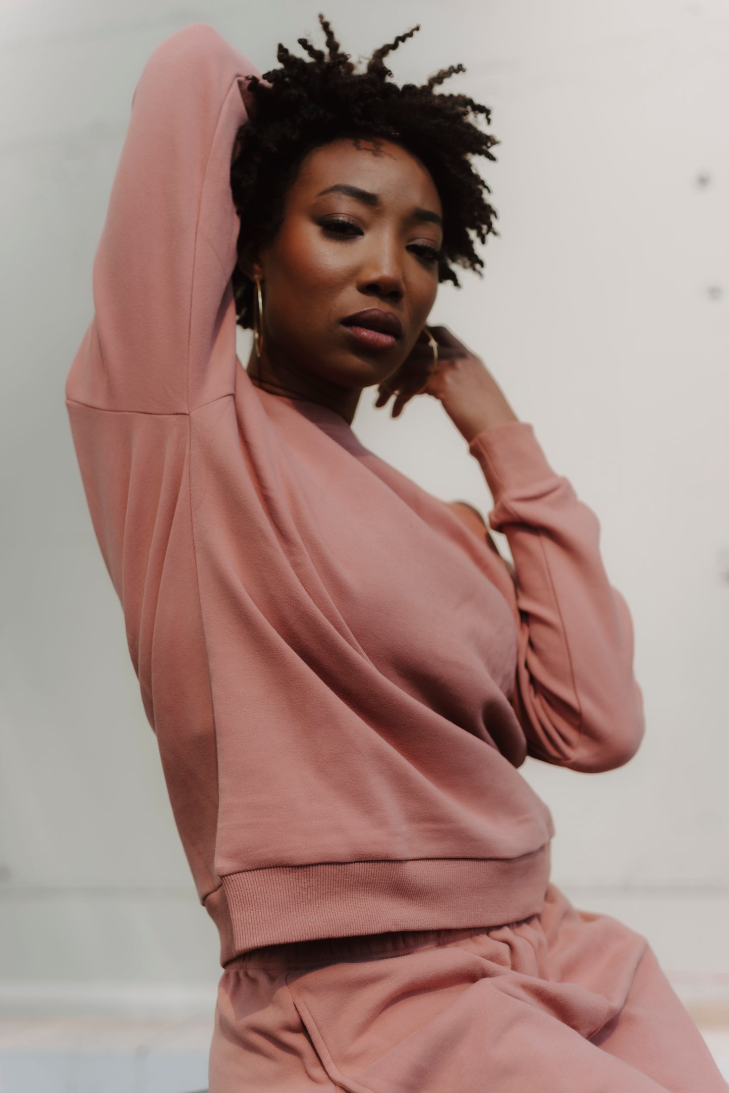 The Lounge Edit Relaxed Fit Sweater | Brick