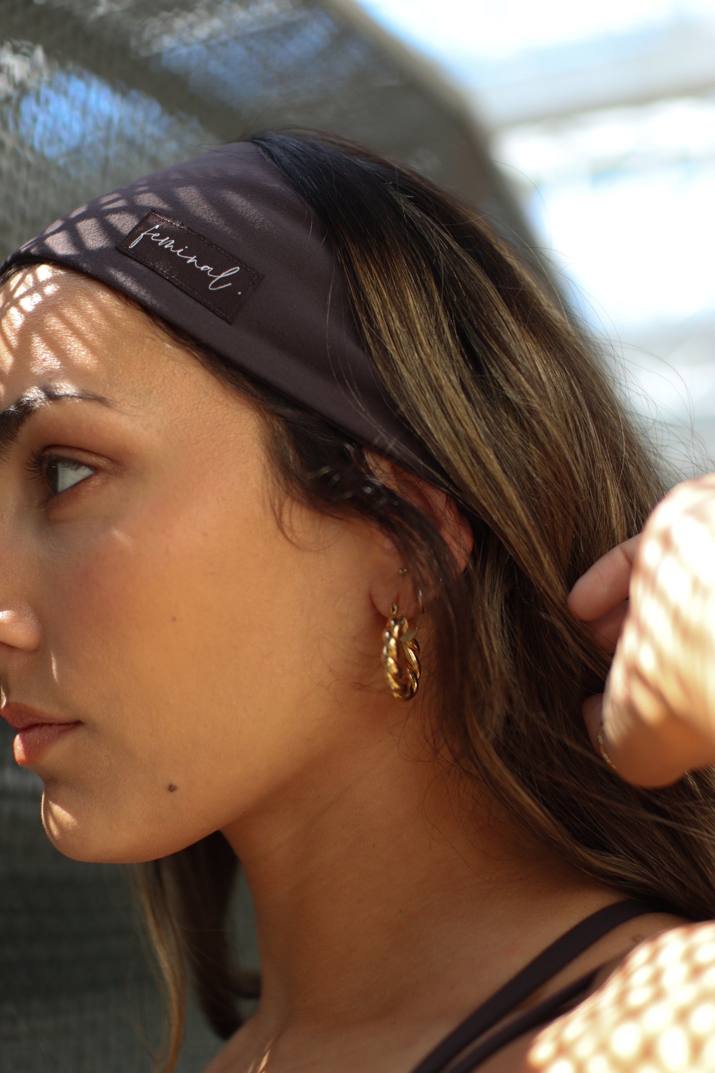 The Label Logo Headband | Rain Cloud