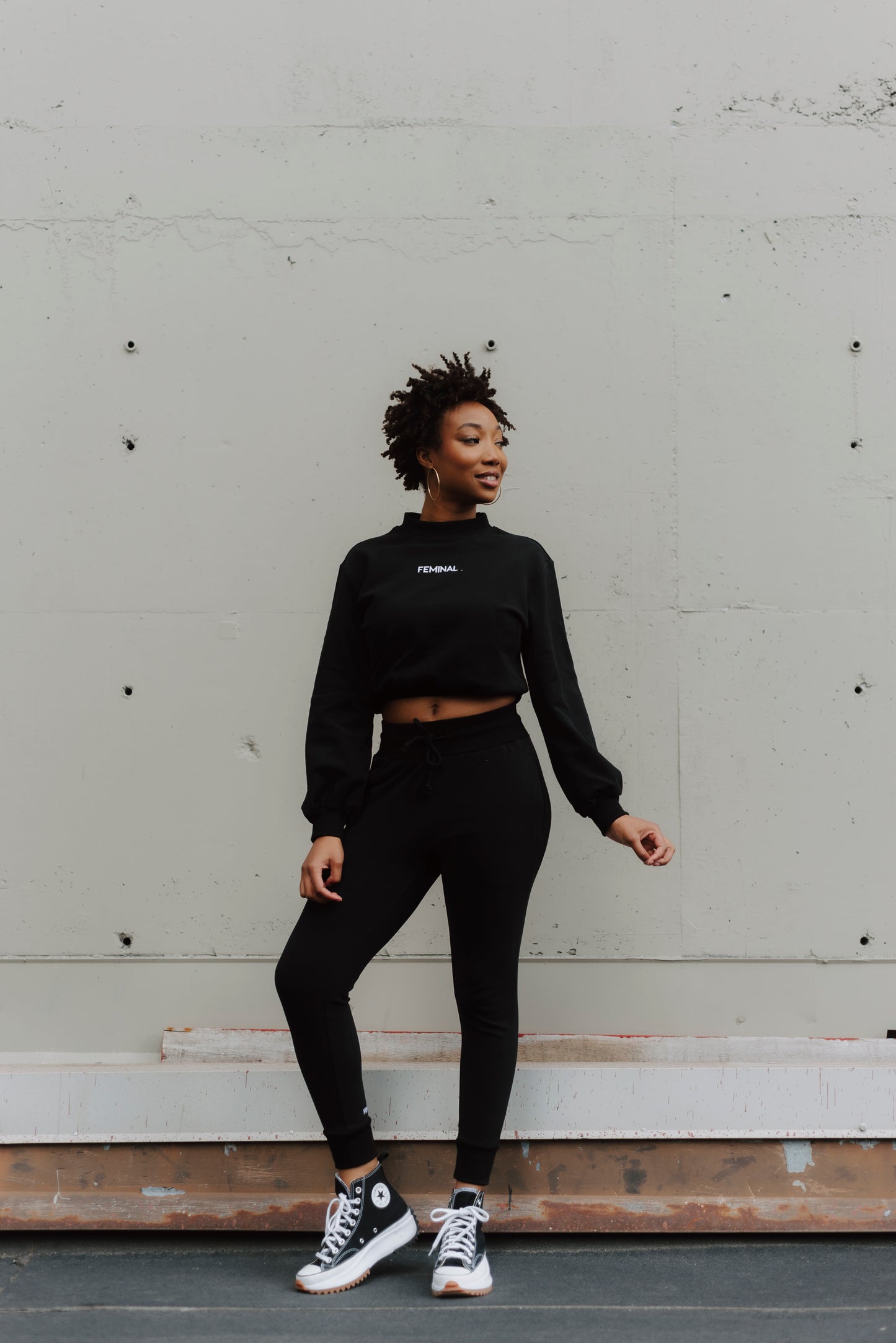 The Lounge Edit Fitted Jogger | Black