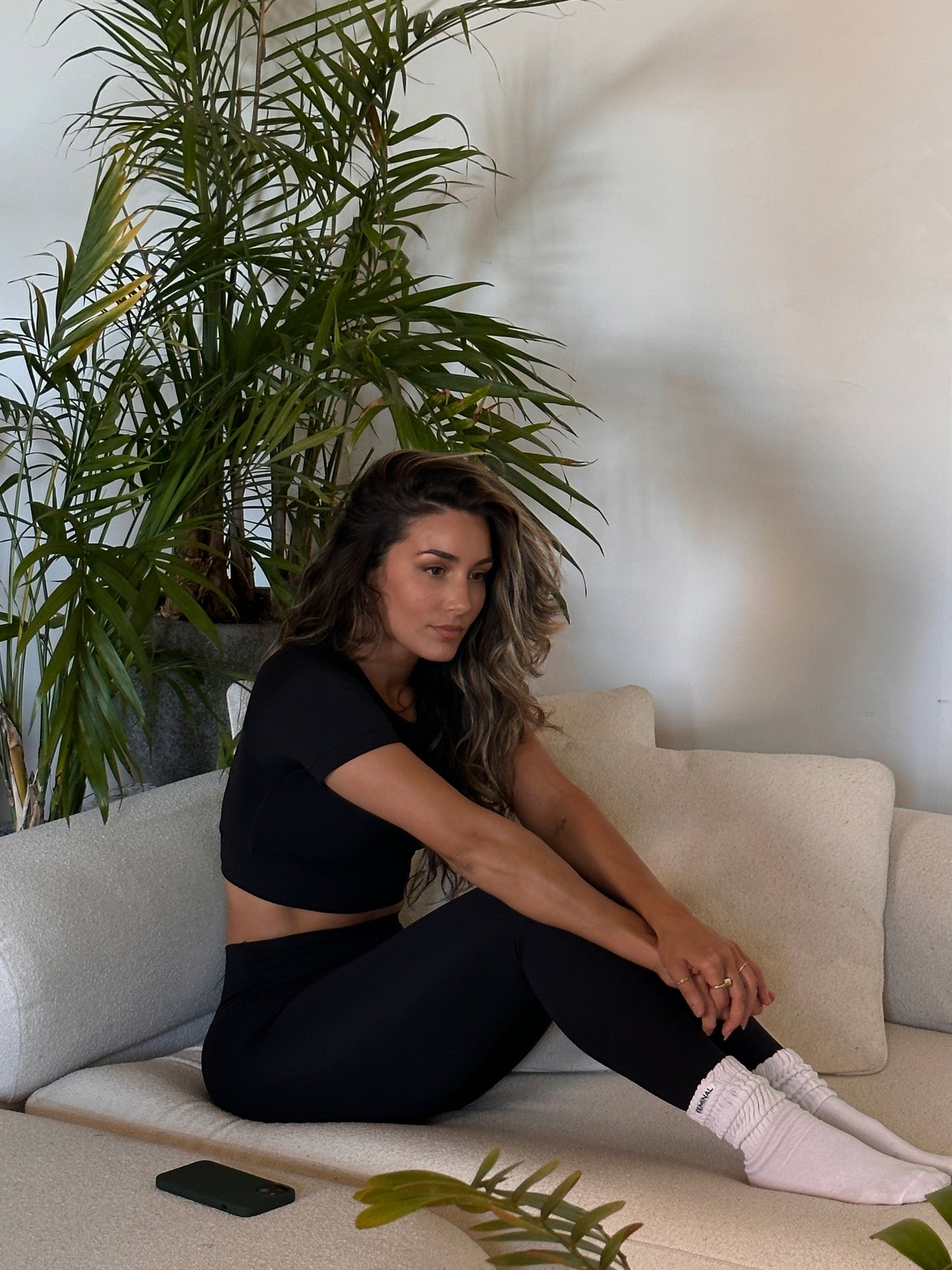 The Essential Cropped Tee | Black