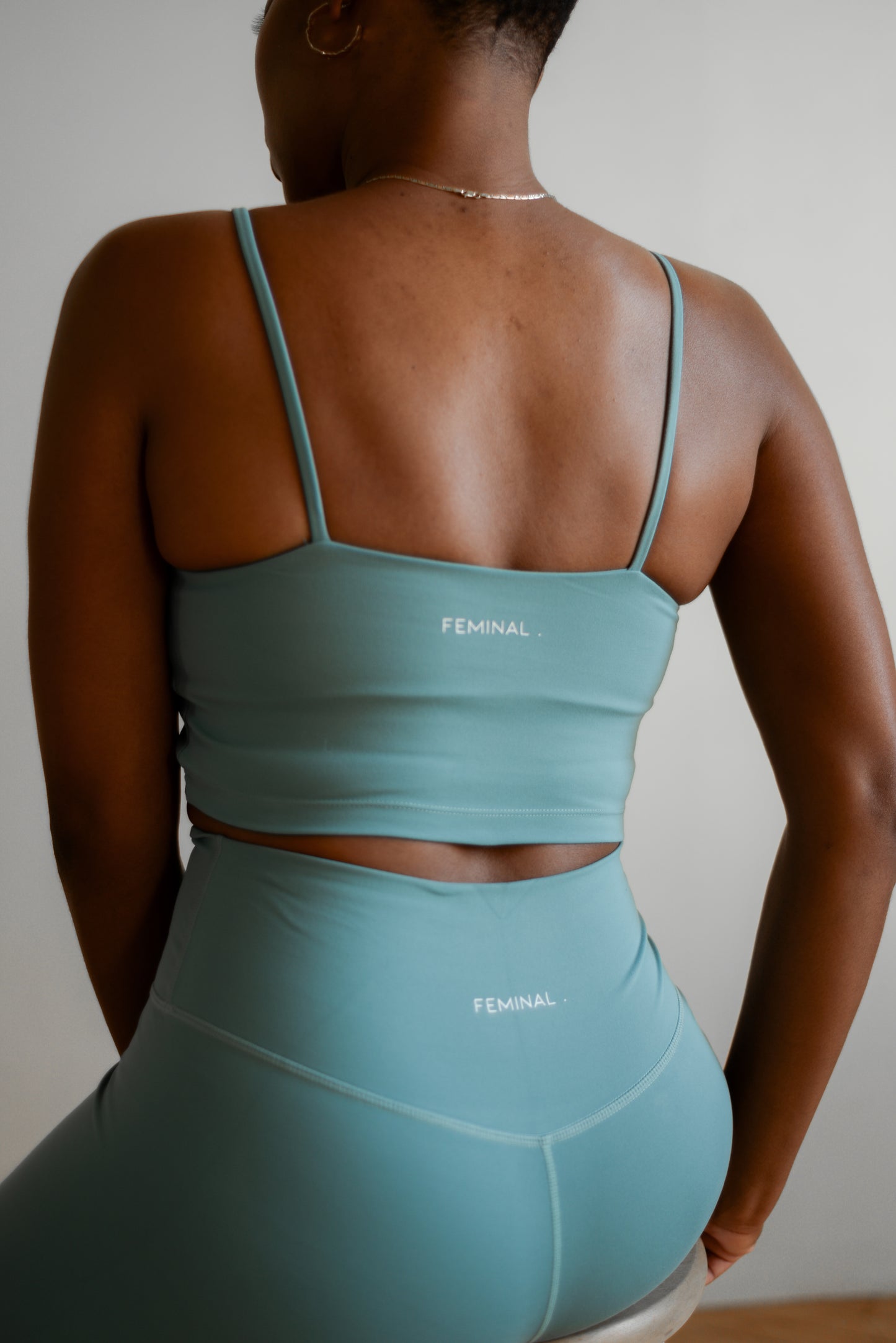 The Essential Cropped Tank | Aqua