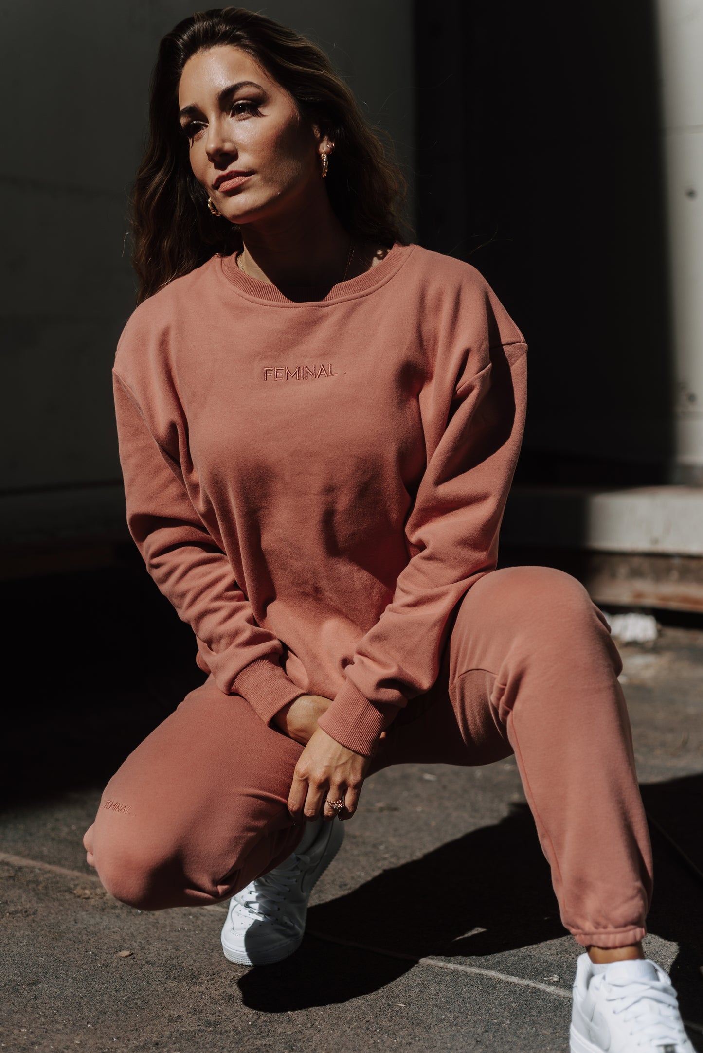 The Lounge Edit Relaxed Fit Sweater | Brick