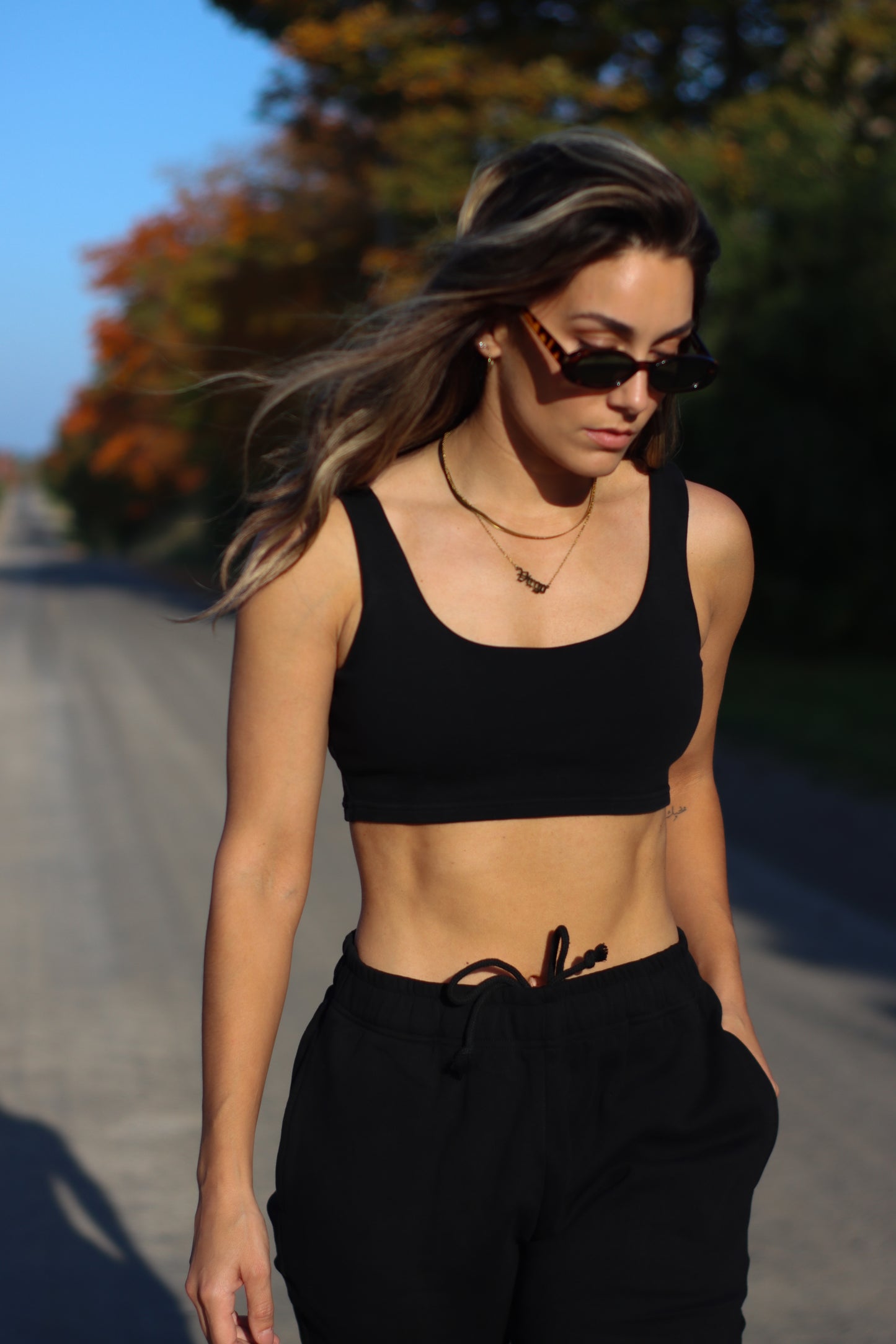 The Lounge Edit Cropped Top | Black