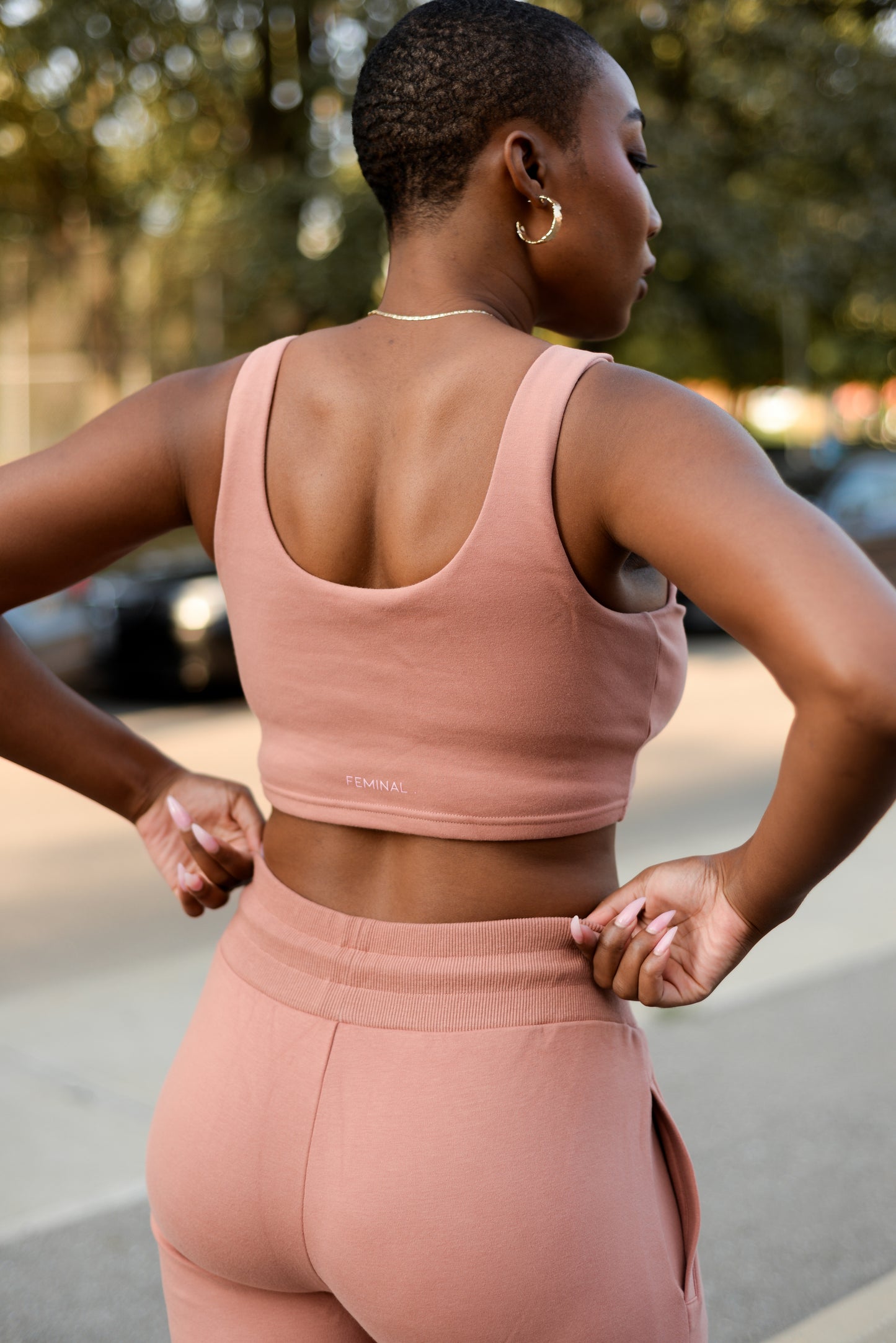 The Lounge Edit Cropped Top | Brick