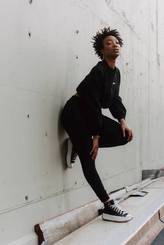 The Lounge Edit Fitted Jogger | Black