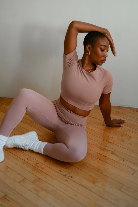 The Essential Cropped Tee | Pink
